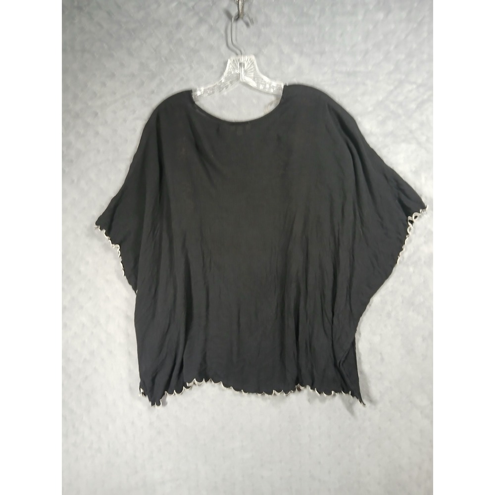 Umgee Black Floral Kimono S/M Cottage Fairy Core. Festival Fashion. Lagenlook - Picture 4 of 4